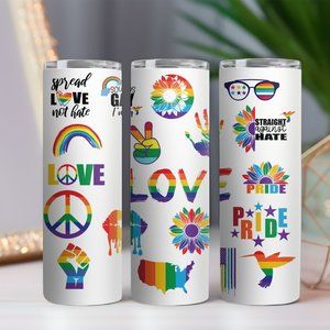Pride Tumbler, Rainbow Tumbler, Love is Love Tumbler, Human Tumbler